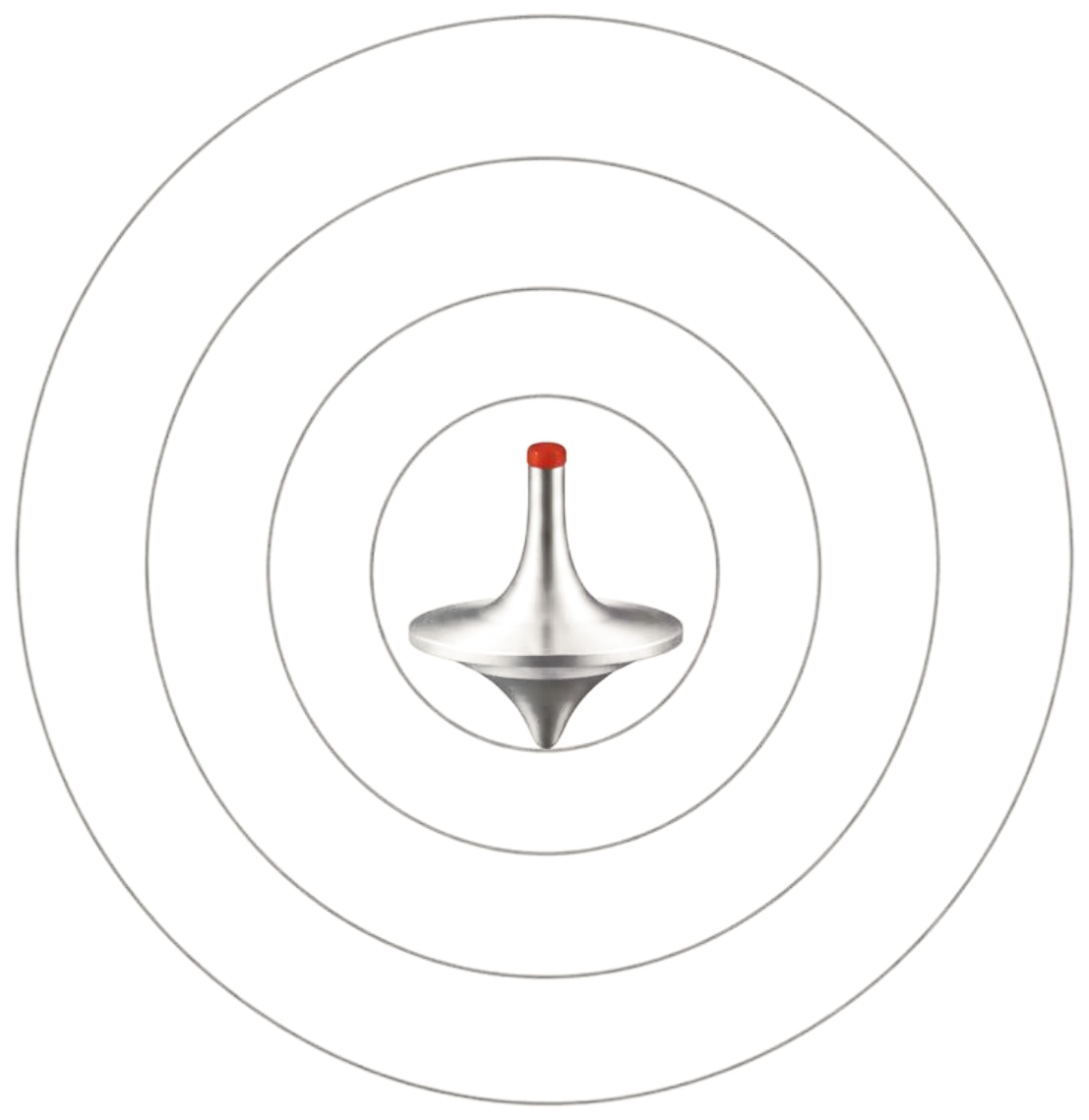 The Obsessives mark: four offset rings around a spinning top